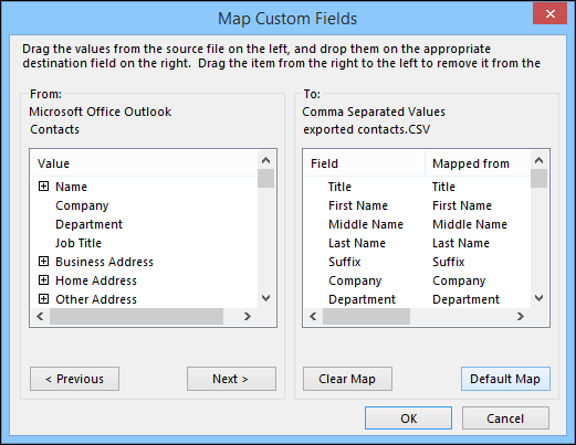 How to export contacts from outlook to gmail step 6