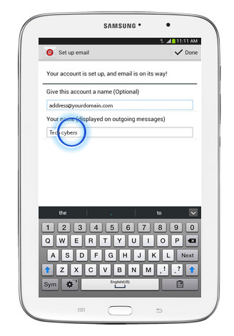 How to Configure Email in Android Devices step 10