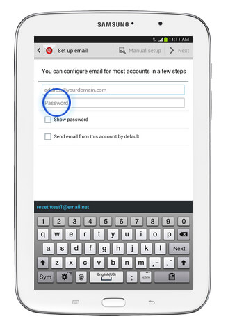 How to Configure Email in Android Devices step 7