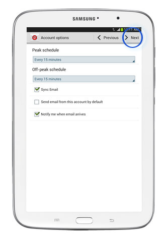 How to Configure Email in Android Devices step 8