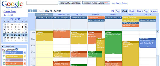View your google calendar in your outlook